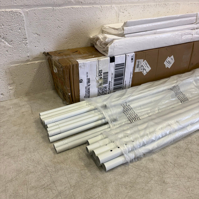 UNKNOWN SIZE Outdoor White Waterproof Gazebo Canopy Tent w Removable Sidewalls