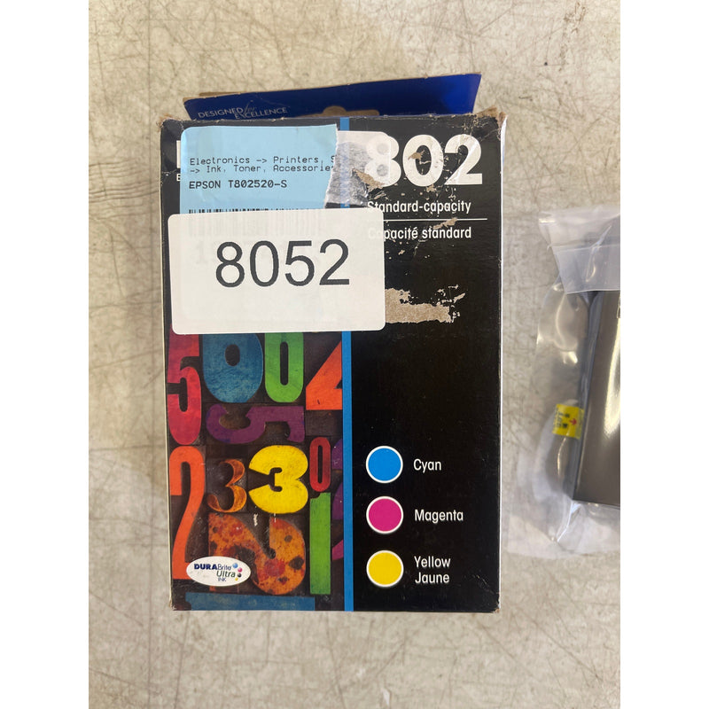 Epson - 802 Standard Capacity Ink Cartridges - Cyan/Magenta/Yellow SEALED