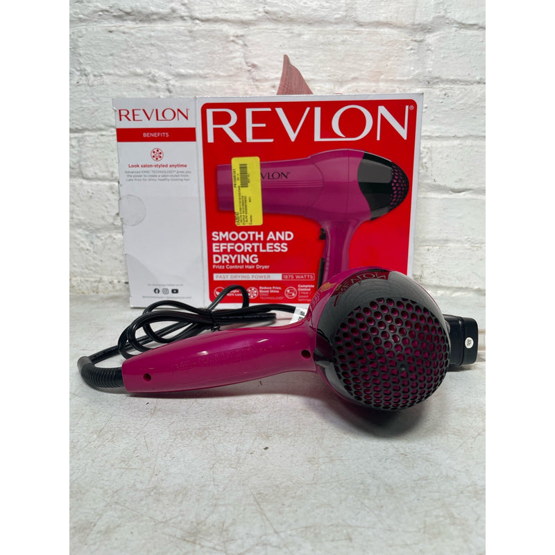 Revlon Frizz Control Hair Dryer 1875 Watt 3 Heat/Speed Settings, Corded Electric