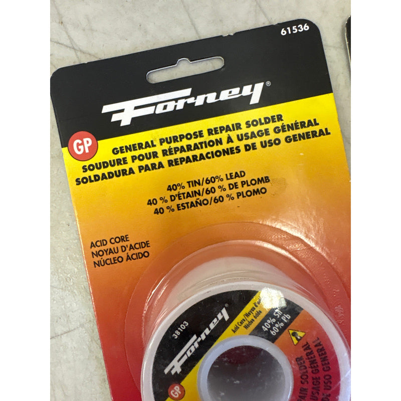 PACK-OF-2 Forney General Purpose Repair Solder 1/8" Acid Core - 61536 Auto