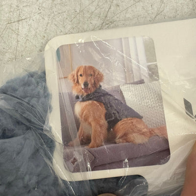 Koolaburra by UGG Pet Attie Dog Vest / Jacket - 17-18" Collar, Blue - Large