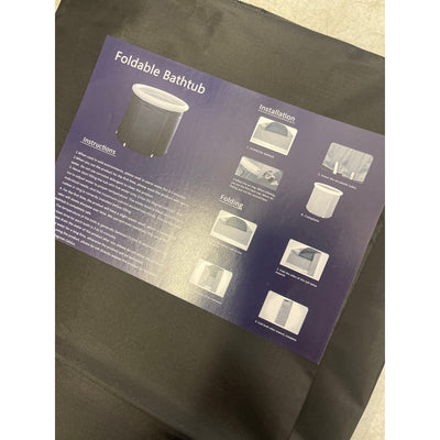 MEVLEM Ice Bath Tub for Cold Plunge, Portable, Black, with Lid