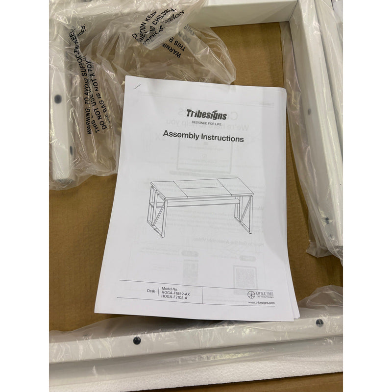 Tribesigns - 63" L-Shaped Executive Desk with Storage Shelves and File Cabinet