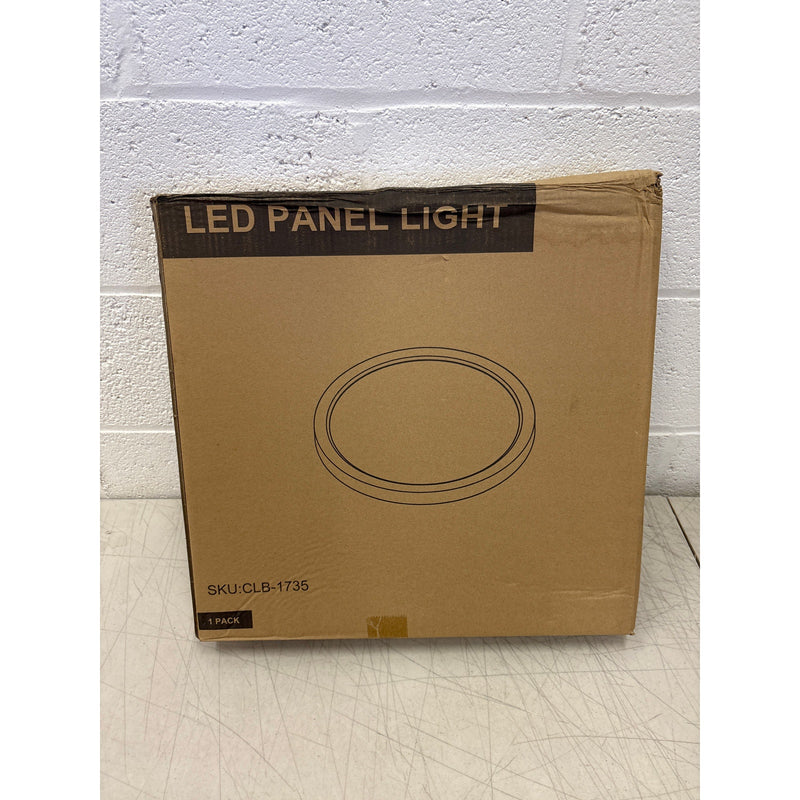 Hykolity 18" LED Round Flat Panel Light, White, 32W, 3200lm, 3000K/4000K/5000K