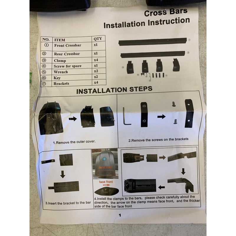 HEKA Cross Bar for Mercedes-Benz GLA X156 2014-2019 Roof Rail Rack Luggage