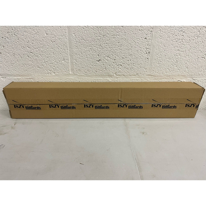 Iszy Billiards Pool Cue Rack, Billiard Stick Holder Holds 6 Cues, Balls Mahogany