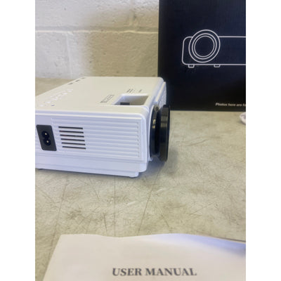 DR.J Professional Mini Projector w Bluetooth 5.2 & Screen 8000L HD 1080P Small