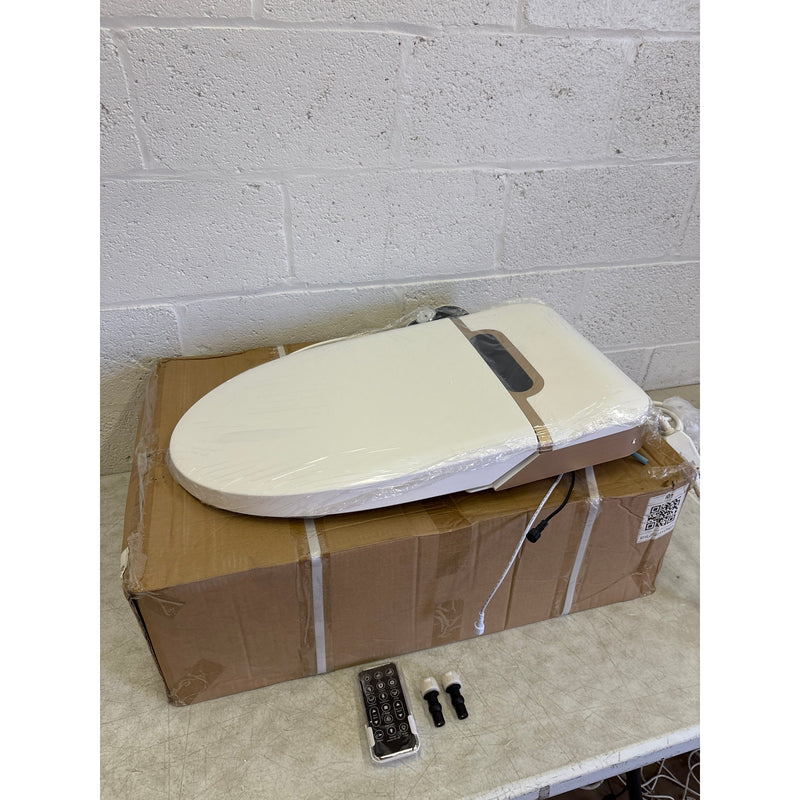 Bidet Toilet Seat, Elongated, Smart Toilet, Seat Warmer, LED Display - White