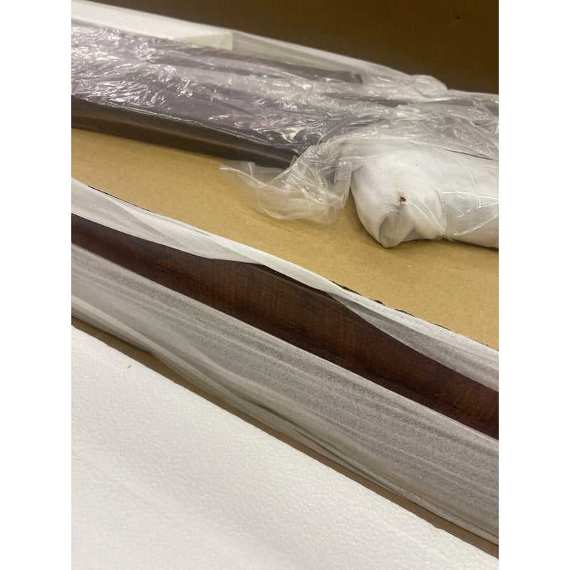 Tribesigns 63" Farmhouse Console Table, Industrial Wood Sofa Table, Brown