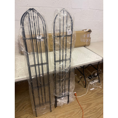 SCENDOR 6-Pack Garden Trellis for Vines and Climbing Plants Outdoor - Black