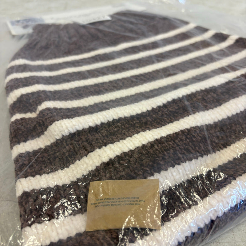 Koolaburra by UGG Pet Gus Striped Dog Sweater- 20-21" Collar, Brown/White - XL