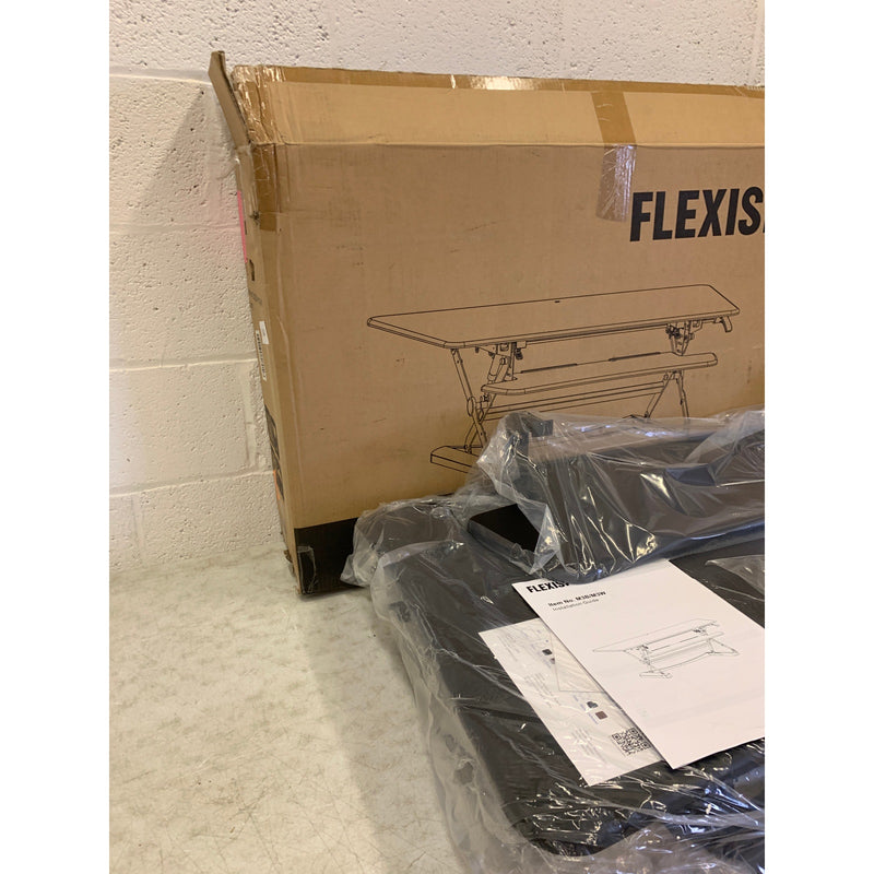 FlexiSpot Standing Desk 47" Computer Riser w Keyboard Tray BLACK M3B SEE DETAILS