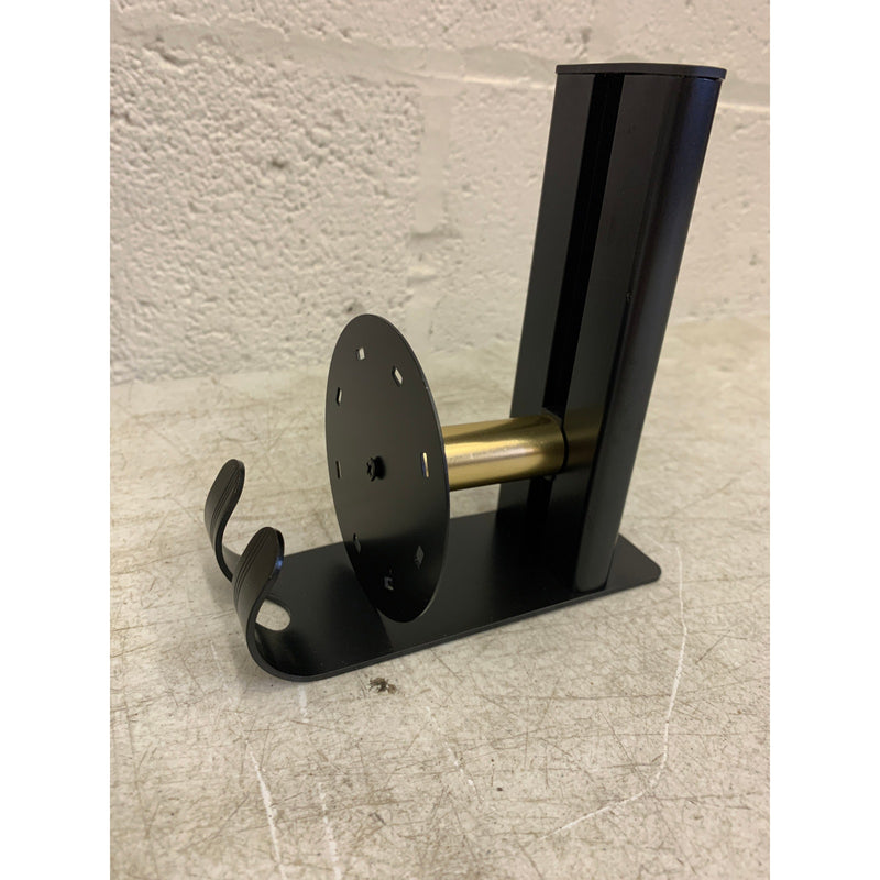 Kitchen Utensil Holder with 8 Swivel Hooks, Wall-mounted Hanging Rack GOLD/BLACK