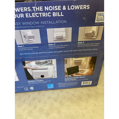 Midea 10,000 BTU Smart Inverter U-Shaped Window Air Conditioner 450 Sq Ft, White