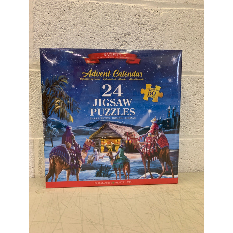 Eurographics Puzzles Nativity 50pc Puzzle 24 Day Advent Calendar