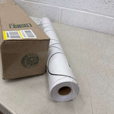 Black & White Curved Geometric Peel and Stick Wallpaper (24"x472"), Removable