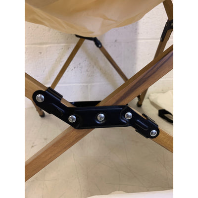 34" Folding Camping Chair w Carrying Case, Wooden / Metal Frame Tan SEE DETAILS