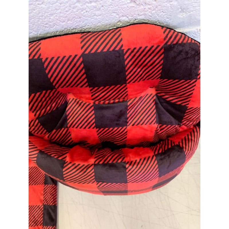 Plush Plaid Kushie Keeps Feet Warm, 1 Size Fits All