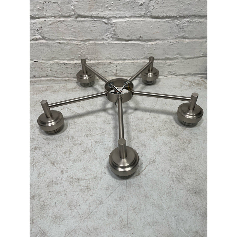 19.75" 5-Light Brushed Nickel Shaded Chandelier, KICHLER Winslow SEE DETAILS