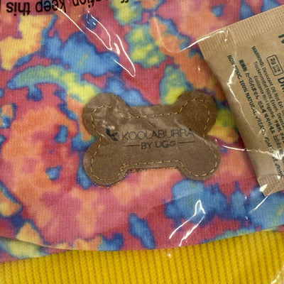 Koolaburra UGG Printed Pet T-Shirt for Dog 17-18" Collar, Rainbow Tie-Dye Large