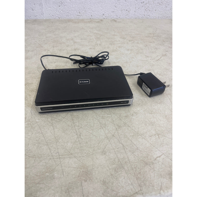 D-Link Ethernet Switch, 8 Ports, 120V, 60Hz, DES-1108
