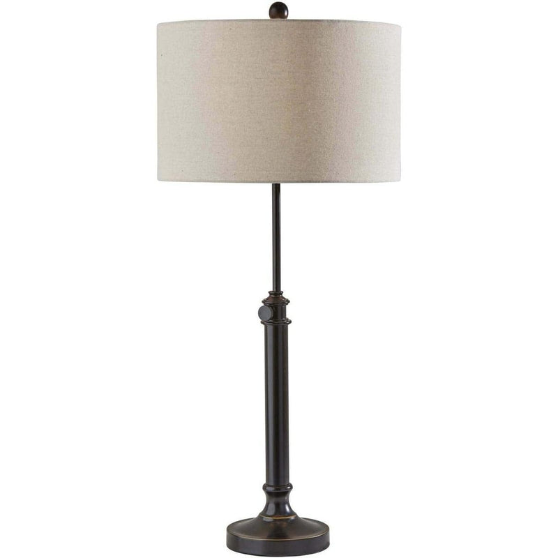 Barton 34.5 in. Table Lamp, Antique Bronze Finish, Adjustable