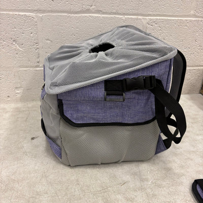 JOYTUTUS Small Pet Carrier Dog & Cat Backpack for Bike or Shoulder Strap, Purple