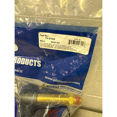 Phillips 15' POLAR AIR Coiled Air Hose - Red/Blue with Power Grip - 11-5150