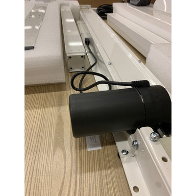 FLEXISPOT Electric Standing Adjustable Desk 48" x 24" Brown/White MISSING SCREWS