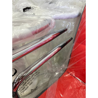 Jinsi Nan Set-of-2 Bar Chairs Bar Stools w Back/Arms Footrest Adjustable Height