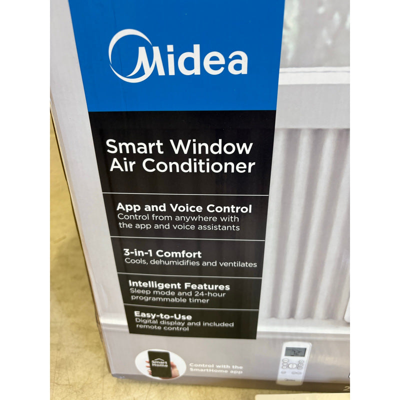 Midea Smart 8,000 BTU Window Air Conditioner, Digital Panel Up To 350 SqFt White