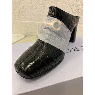Aerosoles Mason Mule Comfortable Women's Pump Black Faux Leather Size 10 Wide