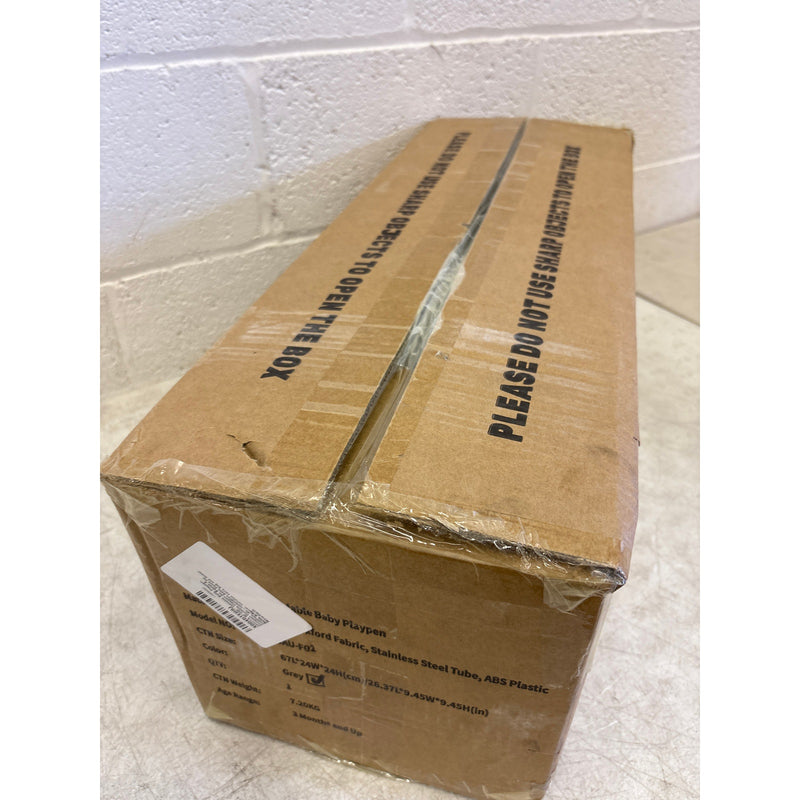 JAUCYA 50"x50"x26" Foldable Baby Playpen Compact& Portable for Babies & Toddlers