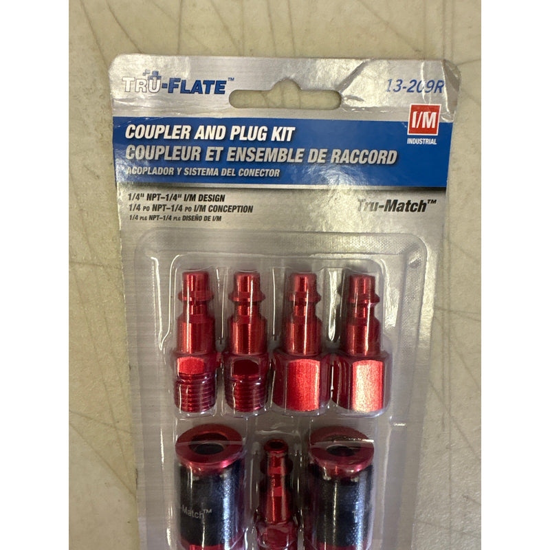 Tru Flate I/M Style Tru-Connect Kit, 7 Piece, Coupler and Plug Kit  13-209R