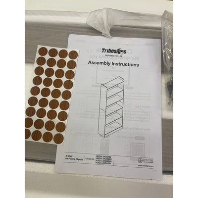 Tribesigns Wood Bookcase, 72" x 35" x 12" Bookshelf with 6 Storage Shelves Brown