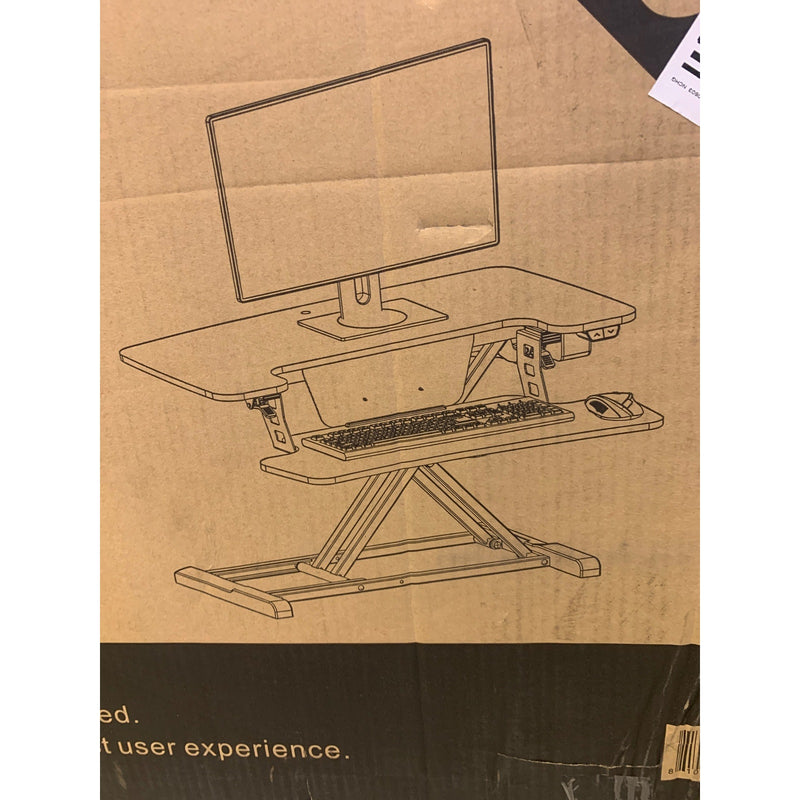Damaged Top, FLEXISPOT Motorized Standing Desk Converter 32" Black