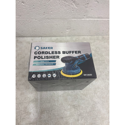 Saker Cordless Buffer Polisher 12V Rechargeable Battery Blue with 6 Accessories