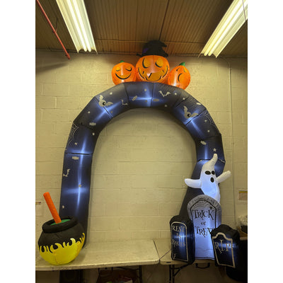 10' Halloween Inflatable Archway Outdoor Decorations, Halloween Arch Blow Up