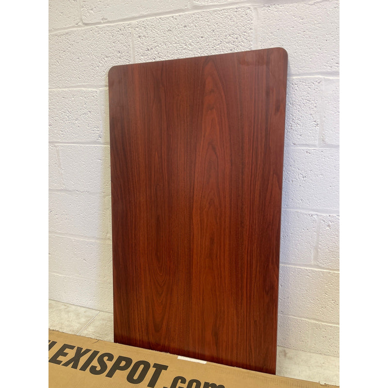 Flexispot Desk Top Only No Frame, Red Brown Wood 42” x 24” x 1”