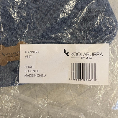 Koolaburra by UGG Pet Flannery Half Zip Dog Vest - 12-13" Collar, Blue - Small