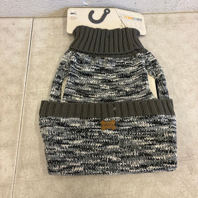Koolaburra by UGG Pet Aurora Knitted Sweater Dog - 20-21" Collar, Gray - XL