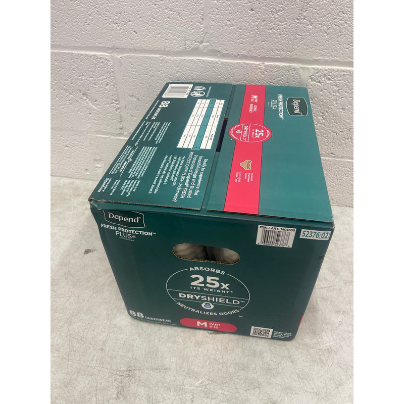 Depend Protection Plus Ultimate Underwear for Women, Medium 88 Count