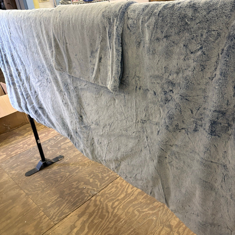 UGG Twin Comforter Set w 1 Pillow Sham, Extra Soft & Fuzzy, Reversible - Blue