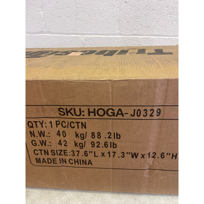 Tribesigns Freestanding Shoe Cabinet with Acrylic Doors and LED Lights - Black