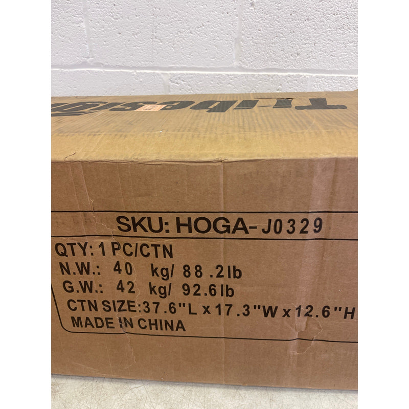 Tribesigns Freestanding Shoe Cabinet with Acrylic Doors and LED Lights - Black