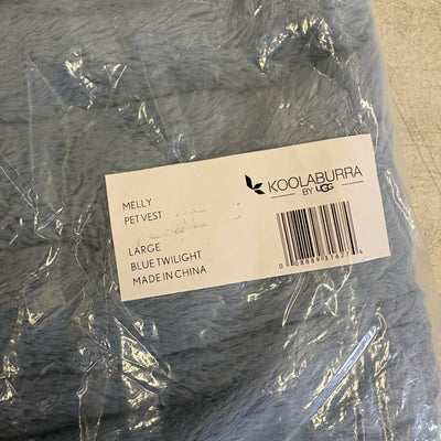 Koolaburra by UGG Pet Melly Vest Dog Jacket / Sweater 17-18" Collar, Blue, Large