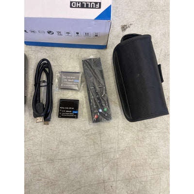 ACTITOP Video Camera FHD 1080P 30FPS 36MP 16X with Case & Remote - Black