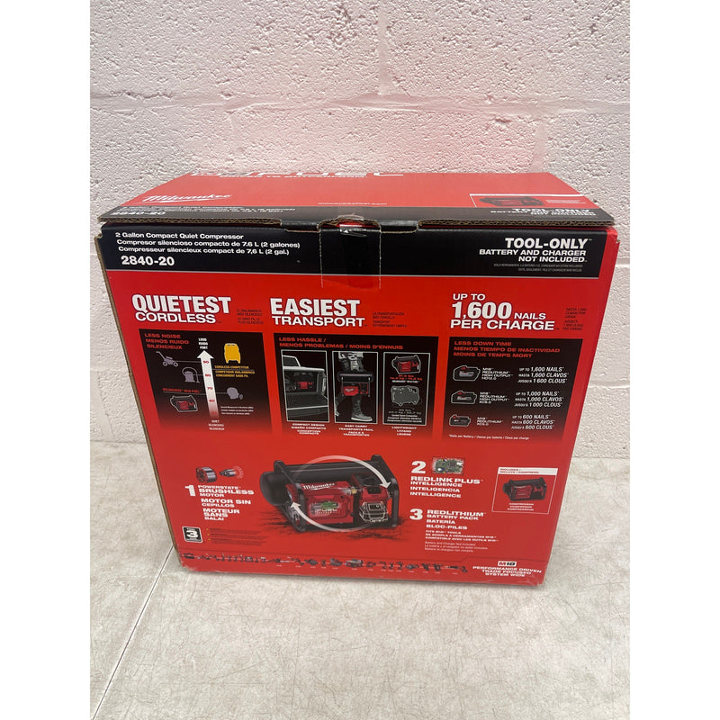 Milwaukee M18 FUEL 18V Lithium-Ion Brushless Cordless 2 Gal. Electric Compressor