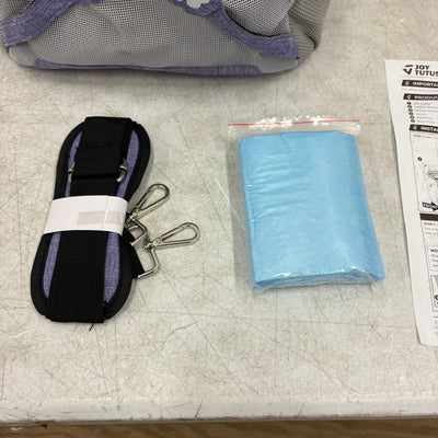 JOYTUTUS Small Pet Carrier Dog & Cat Backpack for Bike or Shoulder Strap, Purple