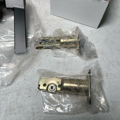 Defiant Freedom Door Lever & Single Cylinder Keyed Entry Dead Bolt, Matte Black